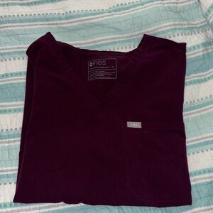 Eggplant color figs scrubs